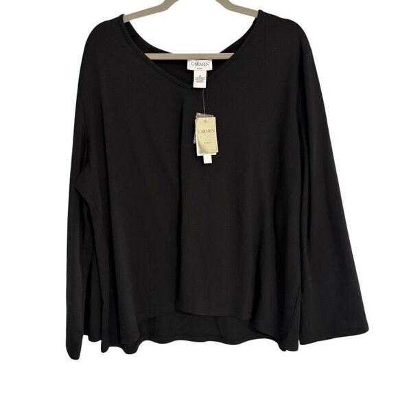 Carmen Marc Valvo Tops - NWT Carmen Marc Valvo black top size 3x